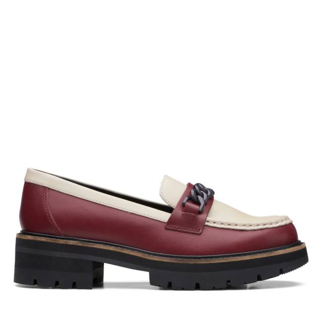 Clarks Orianna Edge Loafers Dames Donkerrood | CLK826BOS